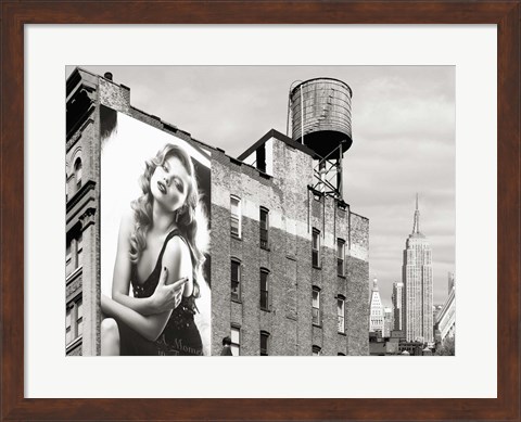 Framed Billboards in Manhattan #1 Print
