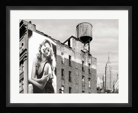 Framed Billboards in Manhattan #1 Print