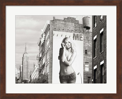 Framed Billboards in Manhattan #2 Print