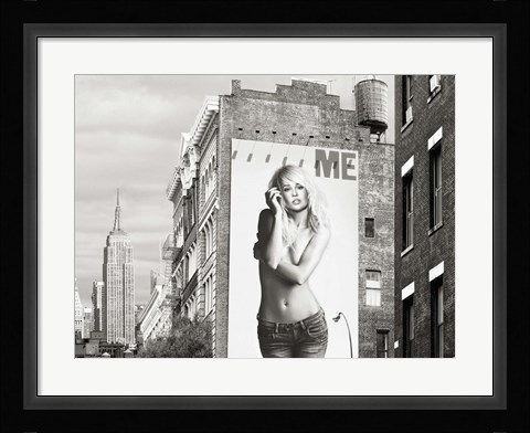 Framed Billboards in Manhattan #2 Print