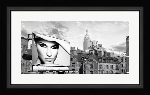 Framed Billboard in Manhattan Print