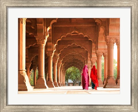 Framed Women in Traditional Dress, India Print