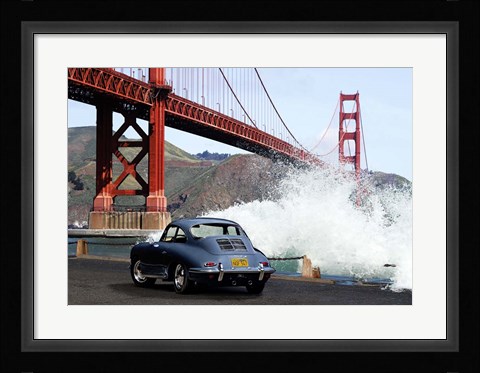 Framed Under the Golden Gate Bridge, San Francisco Print
