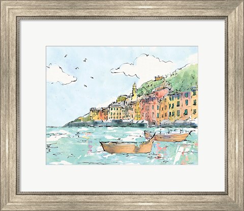 Framed Portofino I Print
