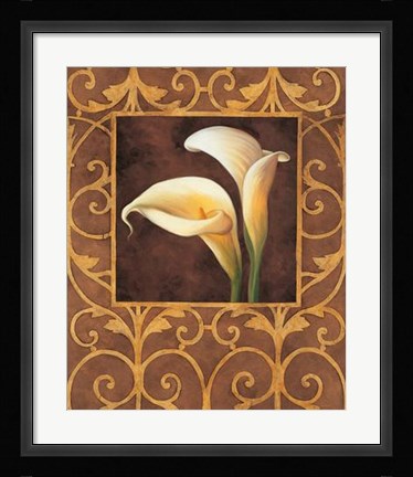 Framed Ornamental Callas Print
