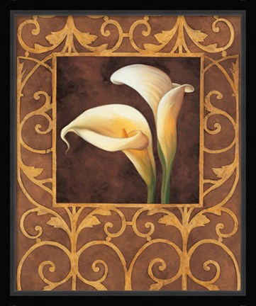 Framed Ornamental Callas Print