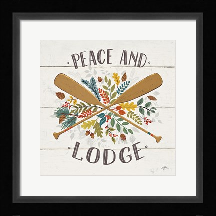 Framed Peace and Lodge IV Print