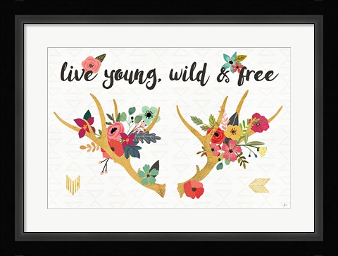 Framed Boho Beauty III Print