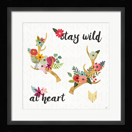 Framed Boho Beauty II Print