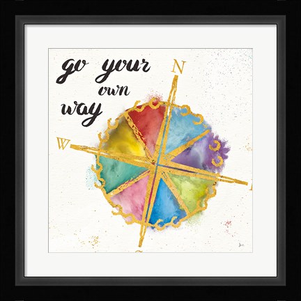 Framed Colorful World II Print