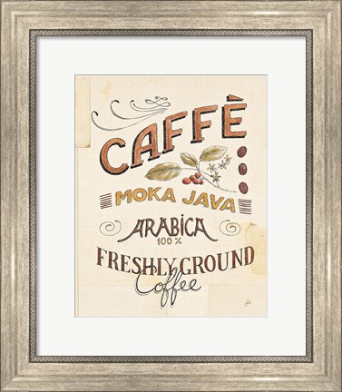 Framed Authentic Coffee VII Print