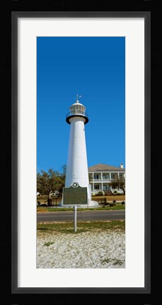 Framed Biloxi Lighthouse, Biloxi, Mississippi Print