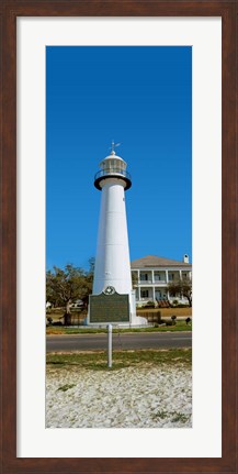 Framed Biloxi Lighthouse, Biloxi, Mississippi Print
