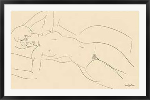Framed Nudo Disteso Print