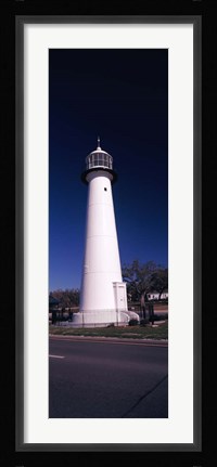Framed Lighthouse at the roadside, Biloxi Lighthouse, Biloxi, Mississippi Print