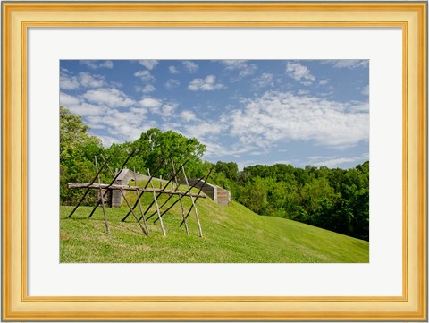 Framed Battlefield bunker, Vicksburg National Military Park, Mississippi Print