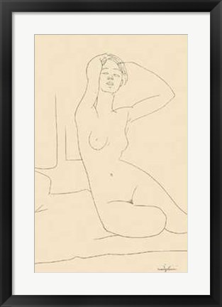 Framed Nudo Seduto Print