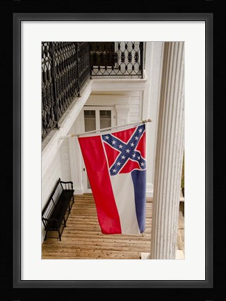 Framed Mississippi Mississippi state flag Print