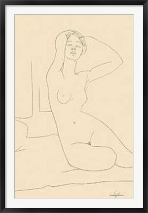 Framed Nudo Seduto Print