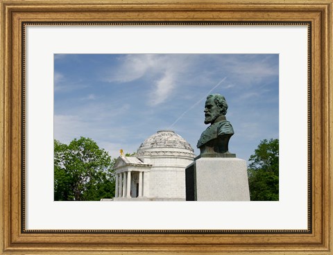 Framed Mississippi, Vicksburg, Bust of Brigadier General John E Smith Print