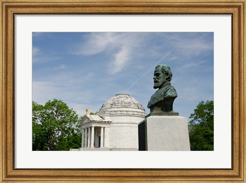 Framed Mississippi, Vicksburg, Bust of Brigadier General John E Smith Print