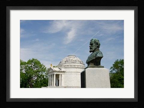 Framed Mississippi, Vicksburg, Bust of Brigadier General John E Smith Print