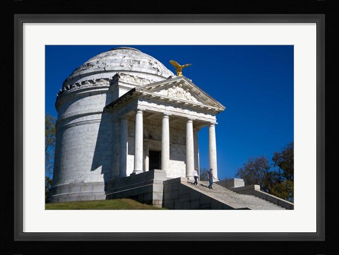 Framed Illinois Memorial, Vicksburg, Mississippi Print