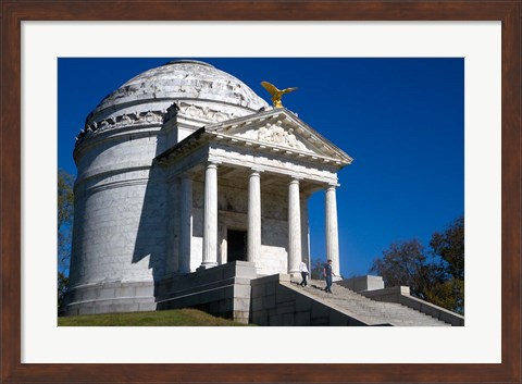 Framed Illinois Memorial, Vicksburg, Mississippi Print