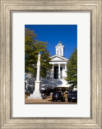 Framed Lafayette County Courthouse, Oxford, Mississippi Print