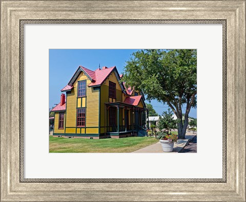 Framed Tennessee Williams Home in Columbus, Mississippi Print