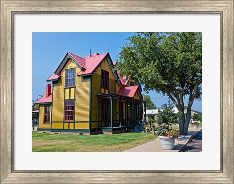 Framed Tennessee Williams Home in Columbus, Mississippi Print
