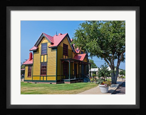 Framed Tennessee Williams Home in Columbus, Mississippi Print