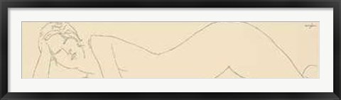 Framed Nudo Sdraiato Print
