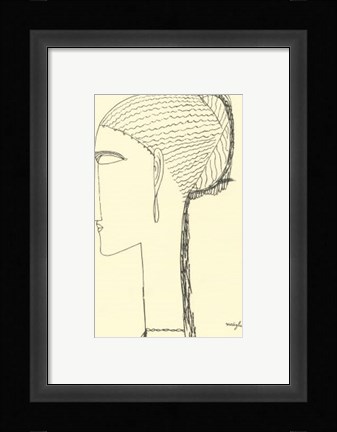 Framed Profilo di Donna Print