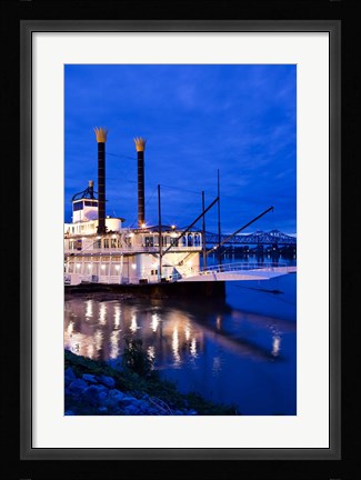 Framed Mississippi, Natchez Isle of Capri, riverboat Print
