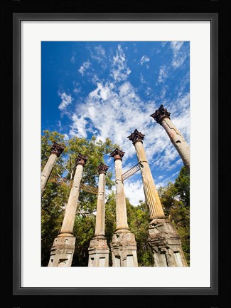 Framed Mississippi, Windsor Ruins, plantation house Print