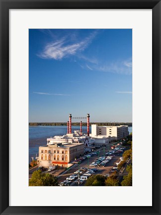 Framed Ameristar Casino, Mississippi River, Mississippi Print