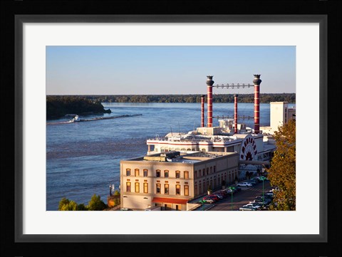 Framed Mississippi, Ameristar Casino, Mississippi River Print