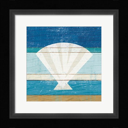 Framed Beachscape Shell Print