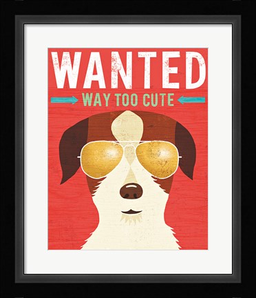 Framed Beach Bums Terrier I Wanted Print