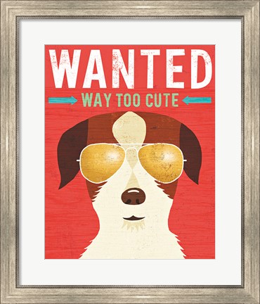 Framed Beach Bums Terrier I Wanted Print