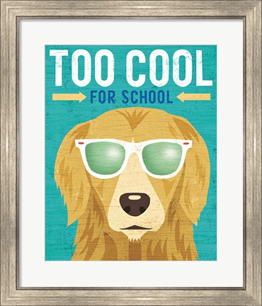 Framed Beach Bums Golden I Cool Print