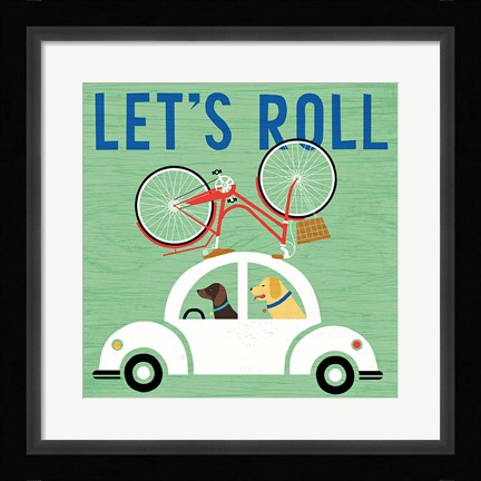 Framed Beach Bums Beetle II Print