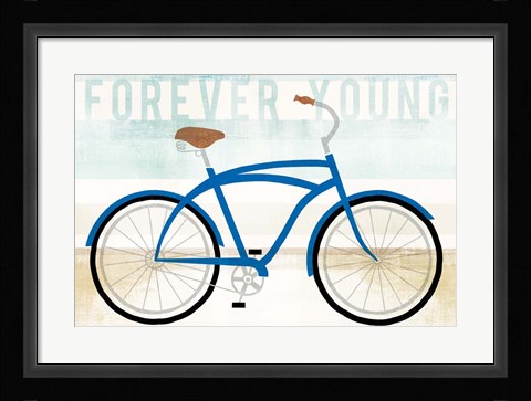 Framed Beach Cruiser Boys I Print