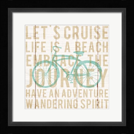 Framed Bon Voyage Cruiser II Print