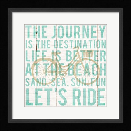 Framed Bon Voyage Cruiser I Print