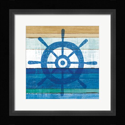 Framed Beachscape VI Helm Print
