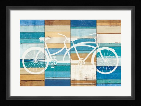 Framed Beachscape Tandem Cruiser Print