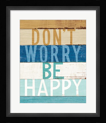 Framed Beachscape Inspiration VI Print