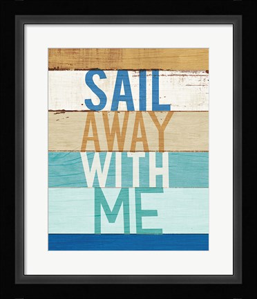 Framed Beachscape Inspiration VII Print